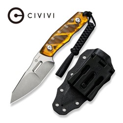 Civivi Knife Propugnator Polished Ultem, Stonewashed D2 by PG Knives (C23002-3)