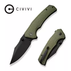 Civivi Knife Vexillum OD Green G10, Black Stonewashed Nitro-V (C23003D-2)