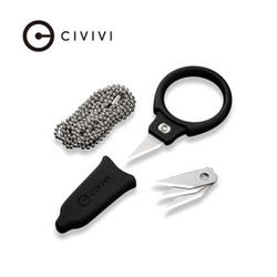 Civivi Quick Snip Neck Knife Black ABS with Rubber Coating, 6Cr13 (C22022A-1)