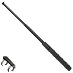 ESP hardened expandable baton 18'' with metal clip (EXB-18H BLK BC-01)