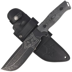 Fox - Native Bushcraft - Idroglider D2, Black Micarta - FX-611 - single  edge fixed knife, made in Italy