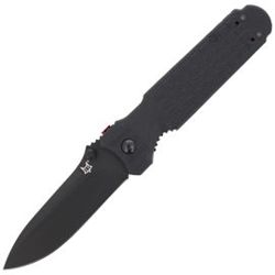 FOX Predator II Liner Lock Folding Knife, Black (FX-446 B)