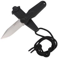 Herbertz CJH Neck Knife Black Polymer, Satin (10000347 - 108307)