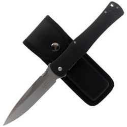 Herbertz Solingen 583116 Black G10, Satin/Stonewash 440A knife