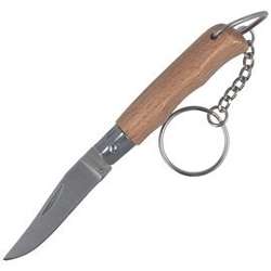 Knife keychain Martinez Albainox No 4, Natural Wood (18528-NW)