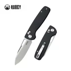 Kubey Bluff Black G10, Sandblasted 14C28N by Garet Caronna (KU248D)