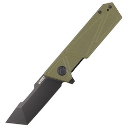 Kubey Knife Avenger Outdoor Green G10, Blackwashed D2 (KU104F)