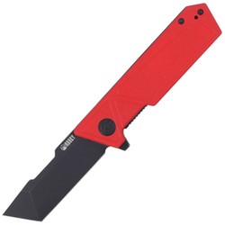 Kubey Knife Avenger Outdoor Red G10, Dark Stonewashed D2 (KU104D)