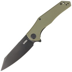 Kubey Knife Flash Green G10, Blackwashed AUS-10 (KU158F)