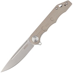 Kubey Knife Mizo Tan G10, Bead Blast AUS-10 by Tiguass (KU312H)