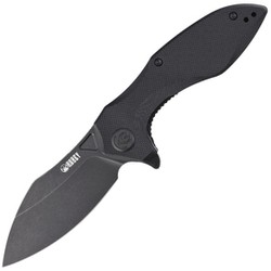 Kubey Knife Noble, Black G10, Dark Stonewashed D2 (KU236F)
