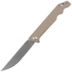 Kubey Knife Pylades Tan G10, Satin AUS-10 (KU253E)