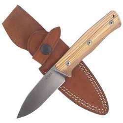 LionSteel Bushcraft Olive Wood / Satin Blade (B35 UL)