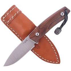 LionSteel Bushcraft Santos Wood, Fixed Satin Blade (M1 ST)