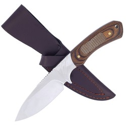 Martinez Albainox Brown Micarta Hunting Knife, Mirror Finish (32272)