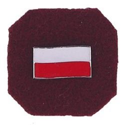 Metal Flag of Poland stamp (ZNAK-FLAGA-POL)