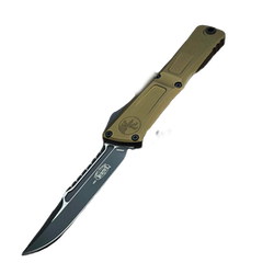 Microtech Combat Troodon Interceptor Gen III Signature OTF Knife OD Green Aluminium, Black M390MK by Tony Marfione (1217-10ODS)