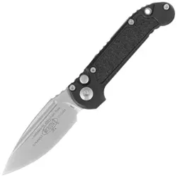 Microtech LUDT S/E Gen III Automatic Knife Black Aluminum/3M, Stonewashed M390MK by Tony Marfione (1135-10)