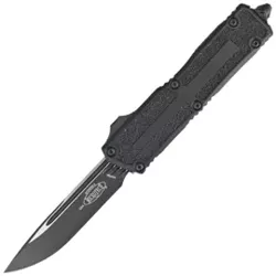 Microtech Scarab II S/E Gen III OTF Knife Black Aluminium/3M, Tactical M390MK by Tony Marfione (1278-1T)