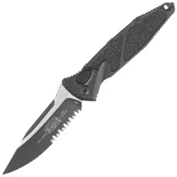 Microtech Socom Elite Auto S/E Automatic Knife Black Aluminum/3M, Tactical P/S M390MK by Tony Marfione (160A-2T)