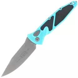 Microtech Socom Elite Auto S/E Turquoise Aluminum/3M, Apocalyptic M390 by Tony Marfione Switchblade (160A-10APTQ)