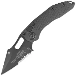 Microtech Stitch-A S/E Black Aluminum, Black DLC P/S by Borka Blades and Tony Marfione (169-2T)