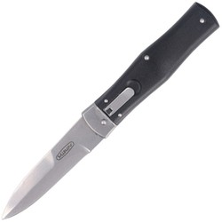 Mikov Predator Knife Black ABS, Stonewashed N690 (241-BH-1/STN/KLIP)
