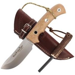 Muela Aborigen-12D Desert Canvas Micarta Knife, Satin X50CrMoV15 by Maykol Garcia