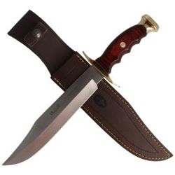 Muela BW-22 Red Pakka Wood Knife, Satin X50CrMoV15