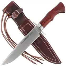 Muela Cherokee-19R Red Pakka Wood Knife, Satin X50CrMoV15