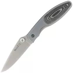 Muela KMC-7M Gray Aluminum/Black Micarta, Satin 440C Knife