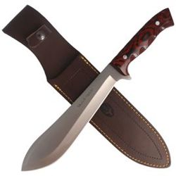 Muela Machete Pakka Wood Knife, Satin X50CrMoV15