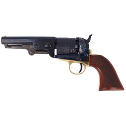 Pietta 1851 Colt Navy Yank Steel Sheriff Revolver .44 Laser Checkered (YAS44LC)