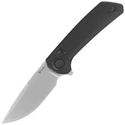 Reate PL-XF-A-2 Knife Black Aluminum, Stonewashed Nitro-V