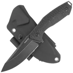 Remette Allosaurus Knife Black G10, Black Stonewashed D2 (RT-FB1)