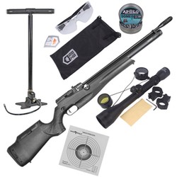 Reximex Daystar 4.5 mm PCP Air Rifle Set: Pump, Scope, Safety Glasses, Pellets, Shooting Targets