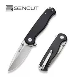 Sencut Errant Black Canvas Micarta, Satin 9Cr18MoV (S23054B-3)