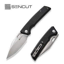 Sencut GlideStrike Black Canvas Micarta, Satin 9Cr18MoV (S23018-4)