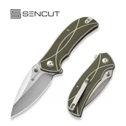 Sencut Knife Hyrax Green/Ivory G10, Satin 9Cr18MoV (S23097-2)