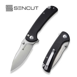 Sencut Knife Pulsewave Black G10, Satin 9Cr18MoV (S23032-1)