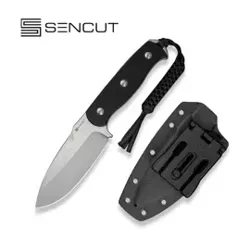 Sencut Toxodon Knife Black G10, Stonewashed 9Cr18MoV (S24036-1)