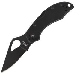 Spyderco Byrd Robin 2 Stainless Black Blade, PlainEdge (BY10BKP2)