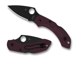 Spyderco DragonFly 2 Sprint Run Burgundy FRN, TiCN Micro-Melt PD#1 by Sal Glesser knife (C28GBKP2)