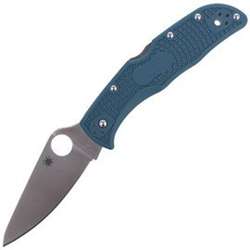 Spyderco Endela FRN Blue, K390 Plain knife (C243FPK390)