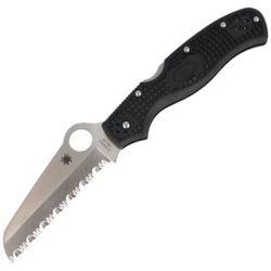 Spyderco Rescue 3 Lightweight Black SpyderEdge Knife (C14SBK3)