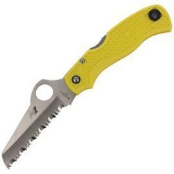 Spyderco Saver Salt FRN Yellow Rescue Knife (C118SYL)