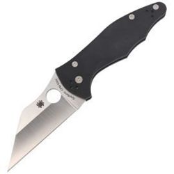 Spyderco Yojimbo 2 Knife Black G10, Satin CPM S30V by Michael Janich (C85GP2)