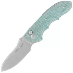 Viper Moon Teal Green Canvas Micarta, Stonewashed MagnaCut by Fabrizio Silvestrelli Knife (V6010TE)