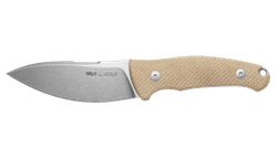 Viper Nordlys Natural Micarta Canvas, Stonewashed N690 by Jens Ansø Knife (VT4044CN)