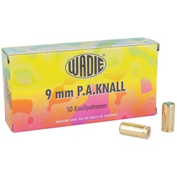 WADIE 9mm P pistol bang ammunition.A.Knall 50pcs (845644)